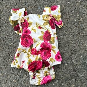 Floral baby bubble 3/6 mos